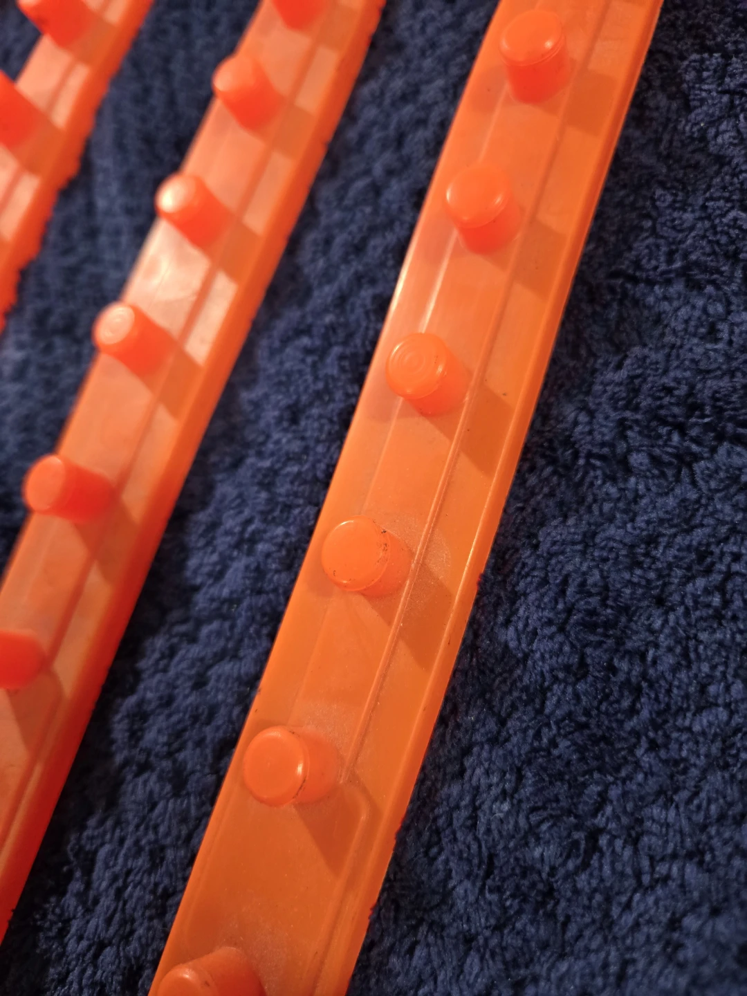 Orange Plastic Socket Organizer Rails (Set of 6) - photo 3