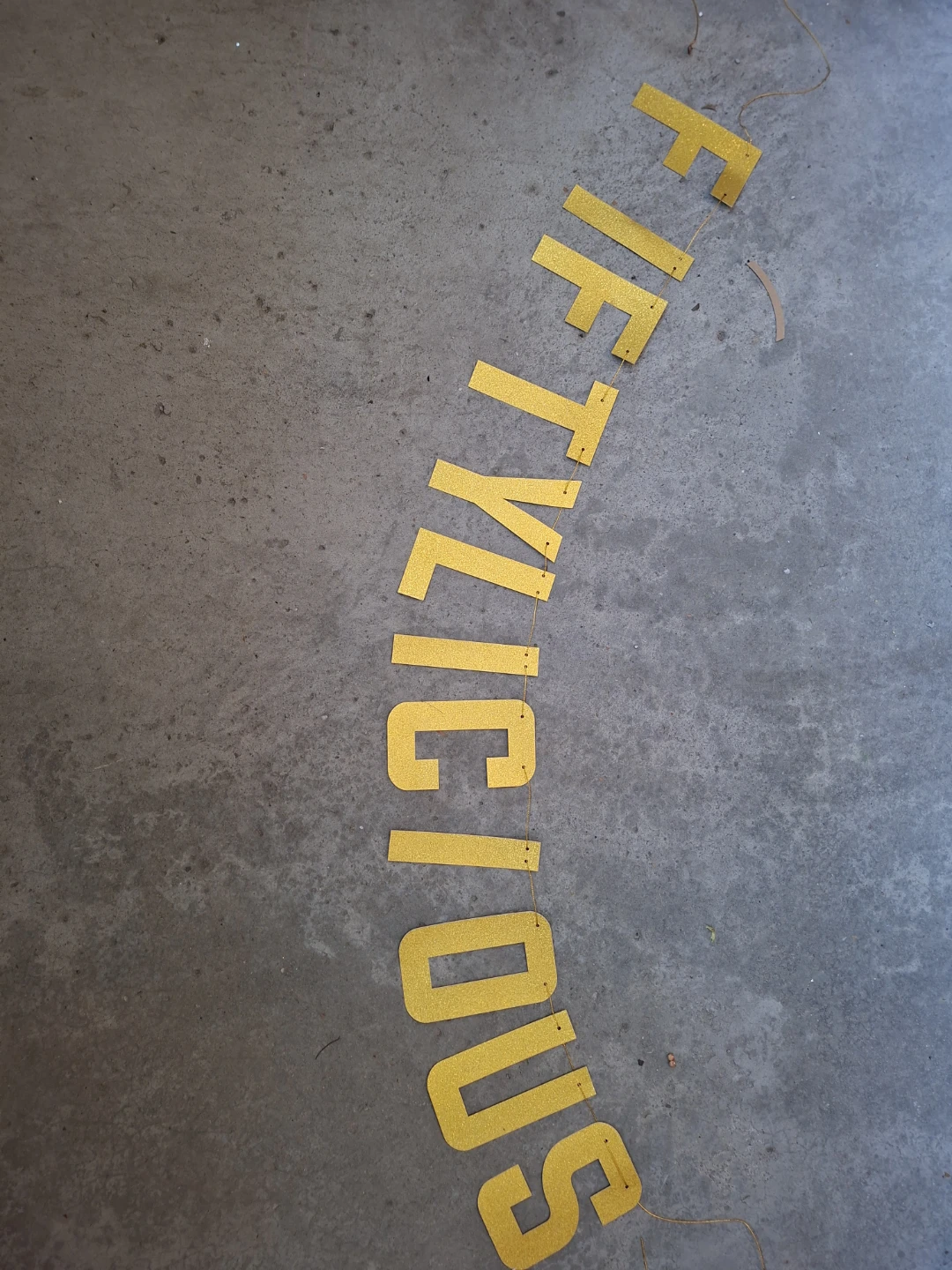 Fiftylicious Birthday Banner