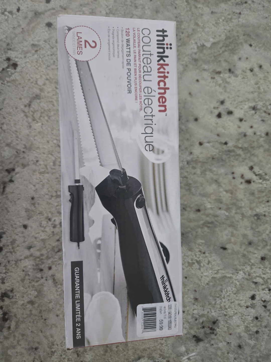 Thinkkitchen Electric Knife with 2 Blades