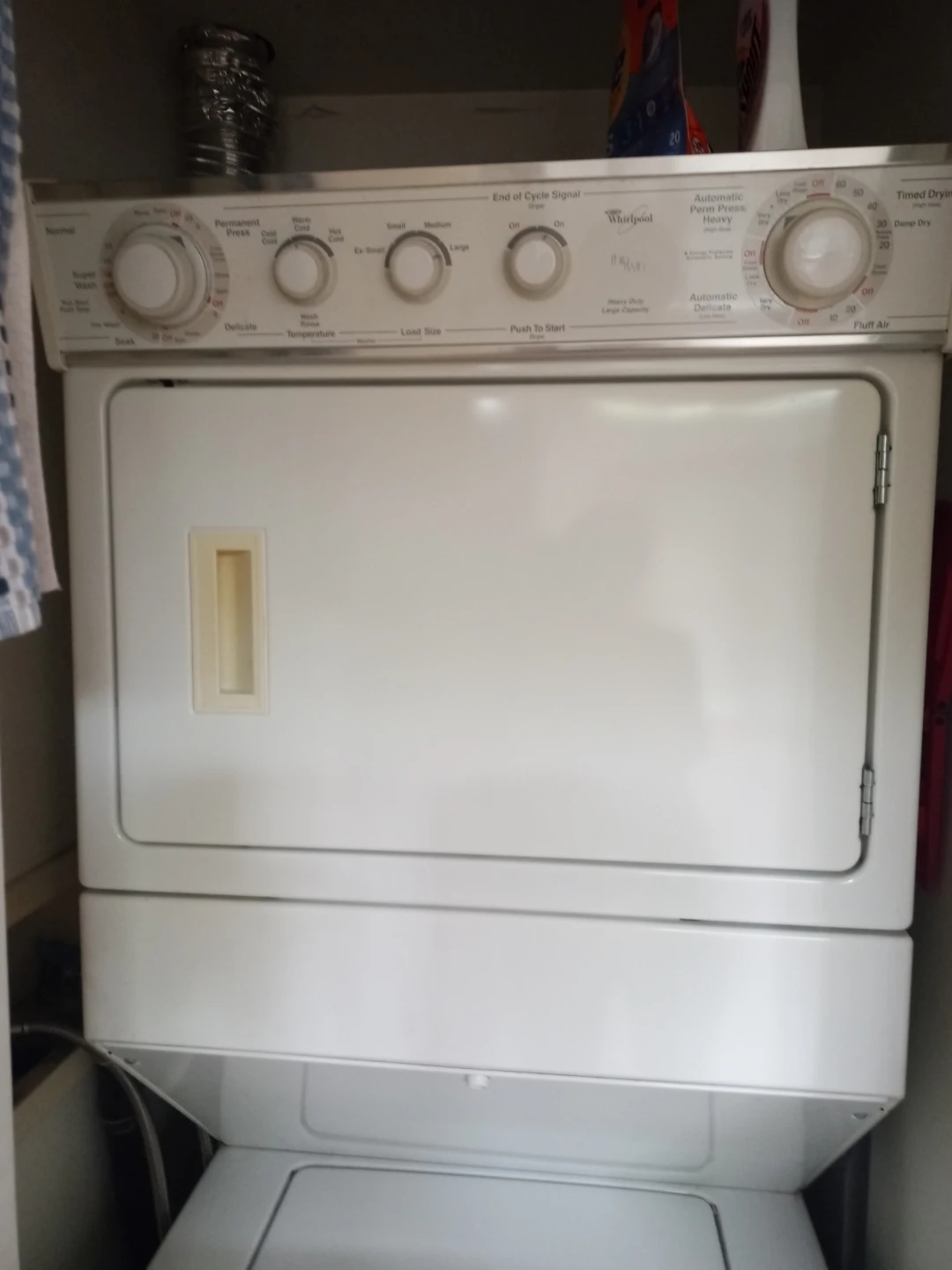 Whirlpool Basic Stackable Washer and Dryer 27" - photo 2