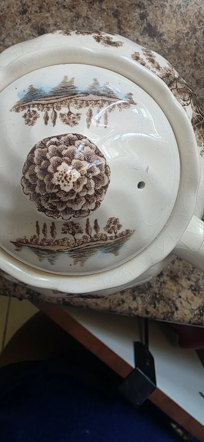 Johnson Bros. "The Old Mill" Gravy Boat and Saucer Set - photo 3