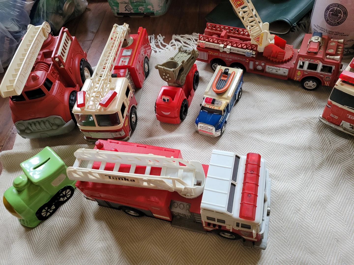 Assorted Toy Fire Trucks and Vehicles - photo 3