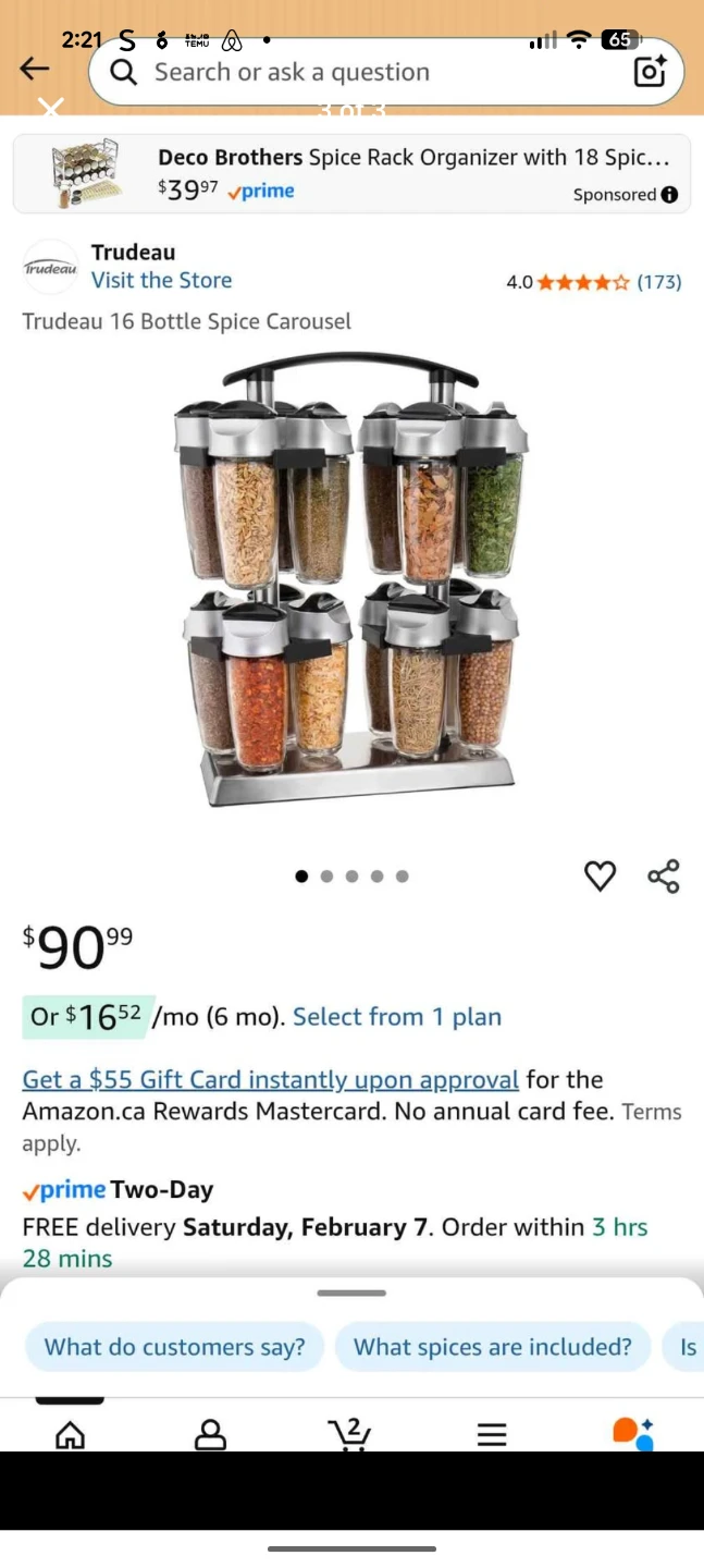 Trudeau Spice Carousel with 16 Bottles - photo 3