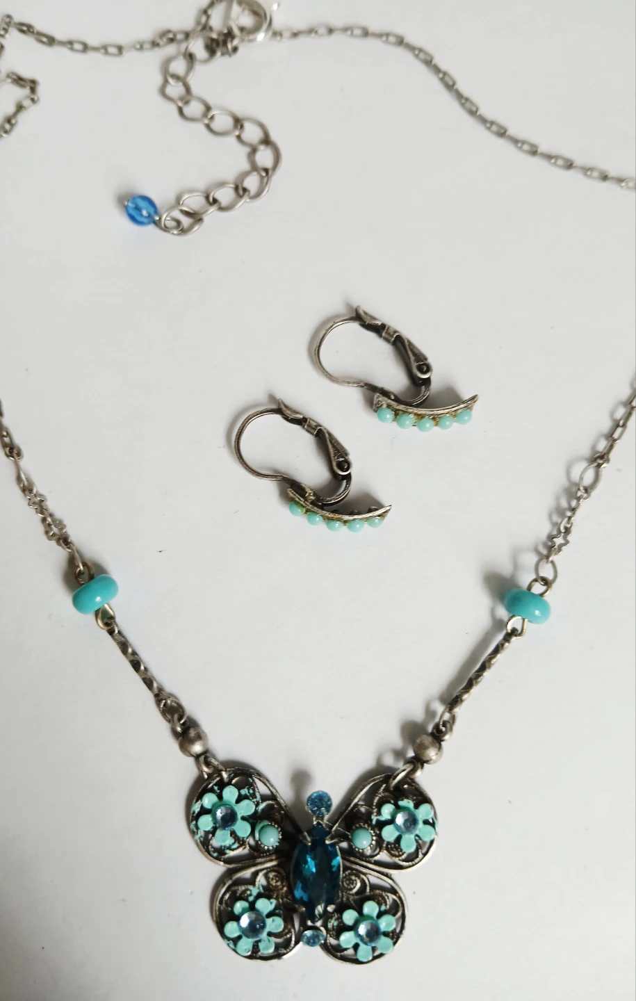 Butterfly Necklace and Earrings Set - photo 2
