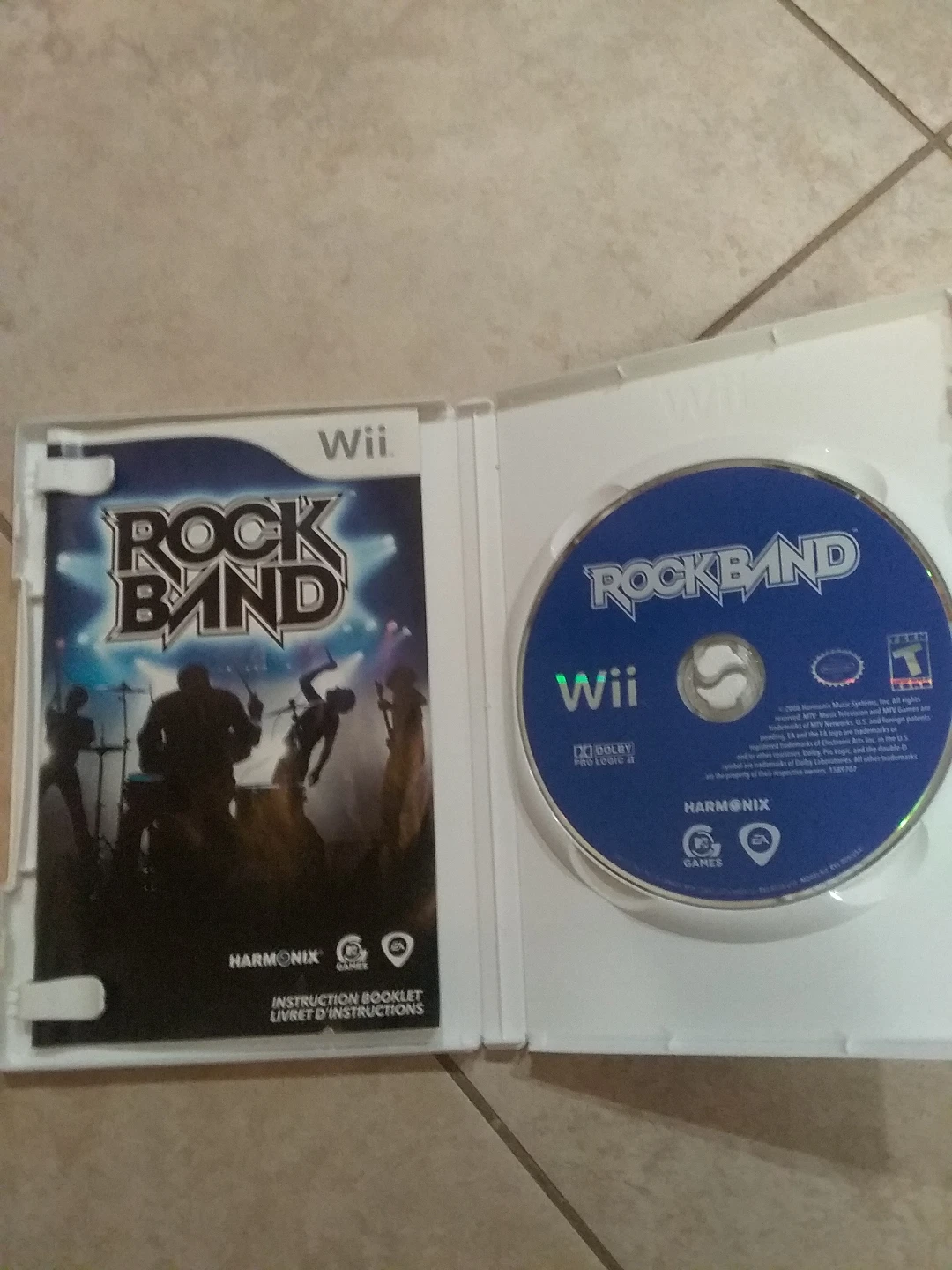Wii, Super Mario Bros., Wii fit, and Rock Band Video Games - photo 5