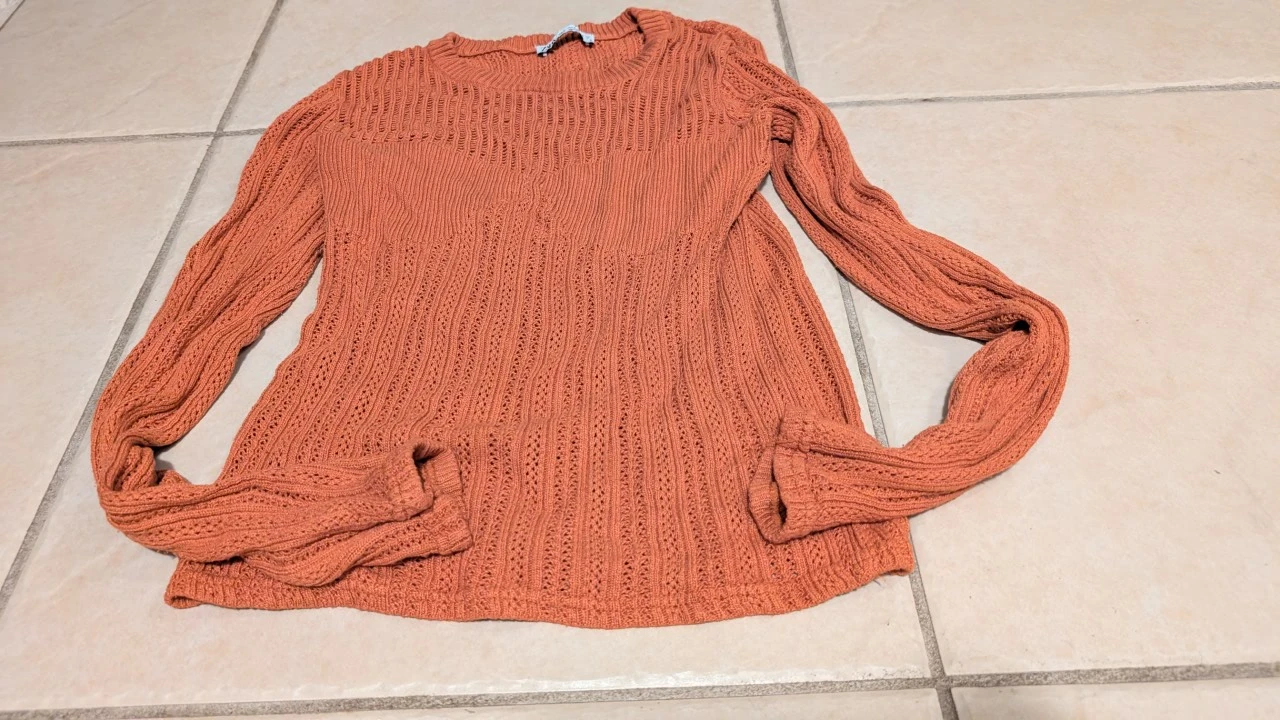 Zara Orange Knit Sweater - photo 2