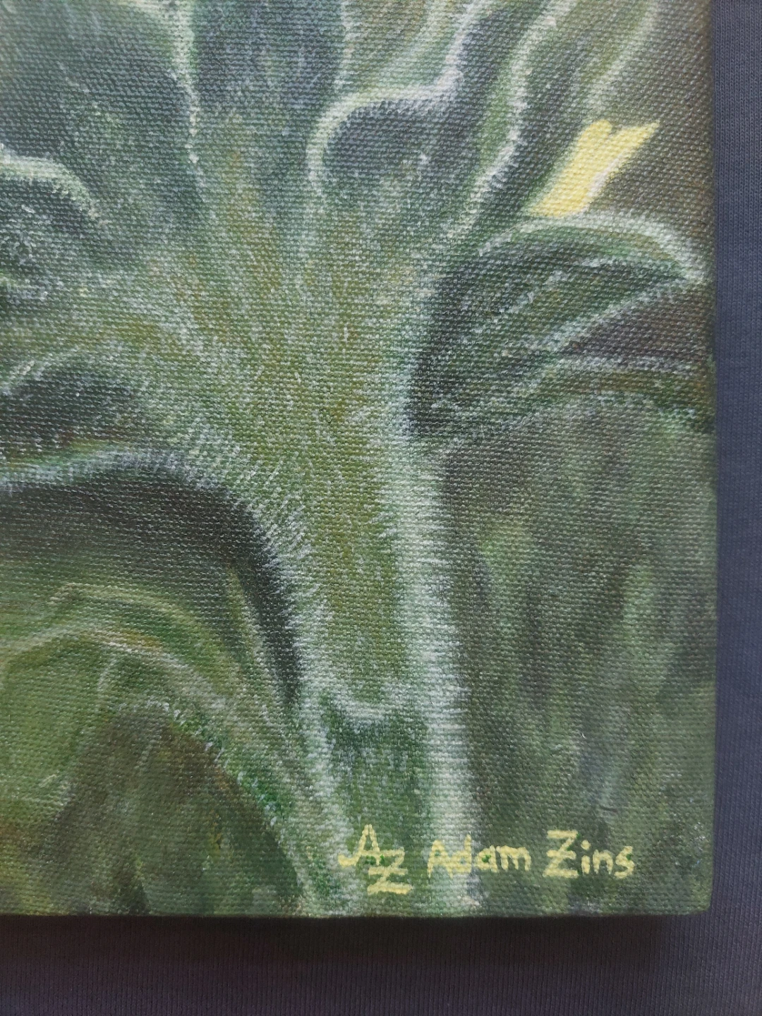 Acrylic Painting of a Wildflower 8" x 10" - photo 2