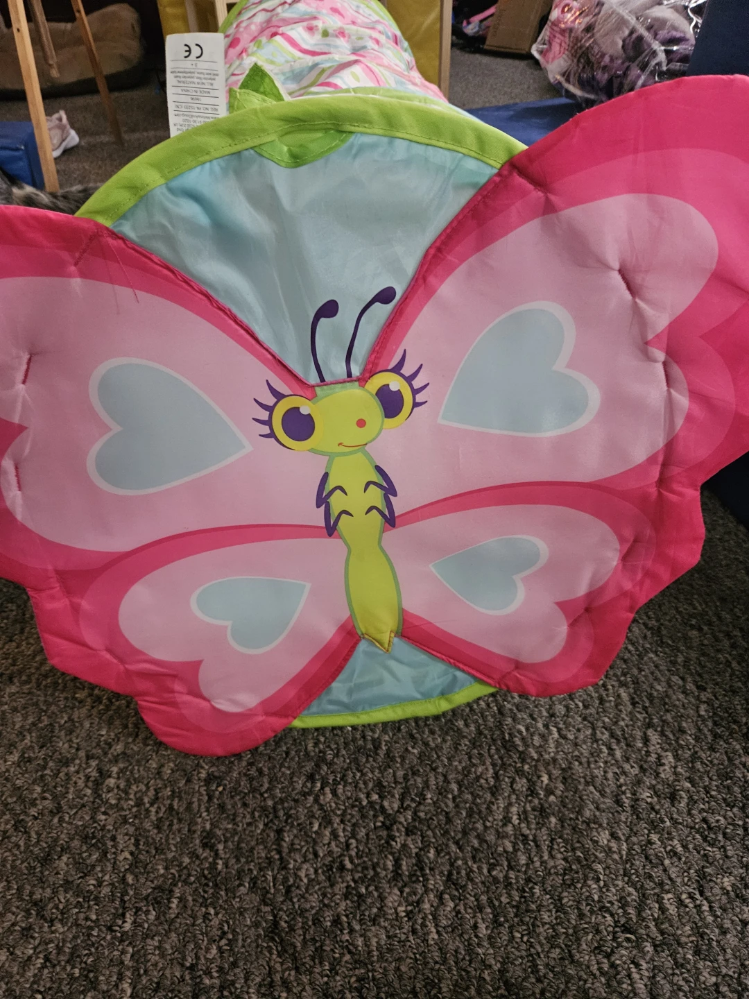Kids Play Tunnel Tent Butterfly Design