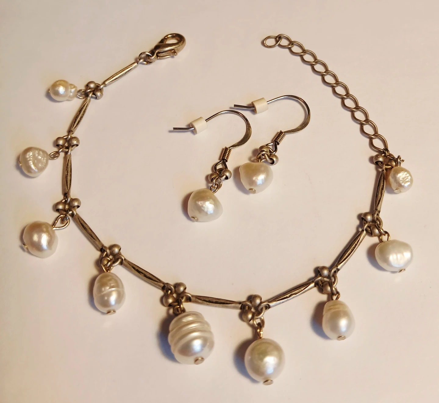 Pearl Bracelet and Earrings Set - photo 5