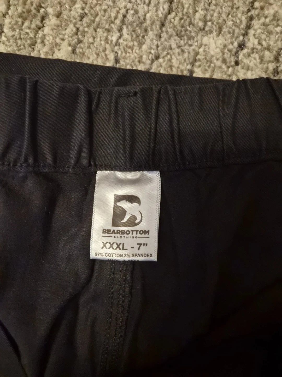 Men's Black Cotton Shorts - photo 3