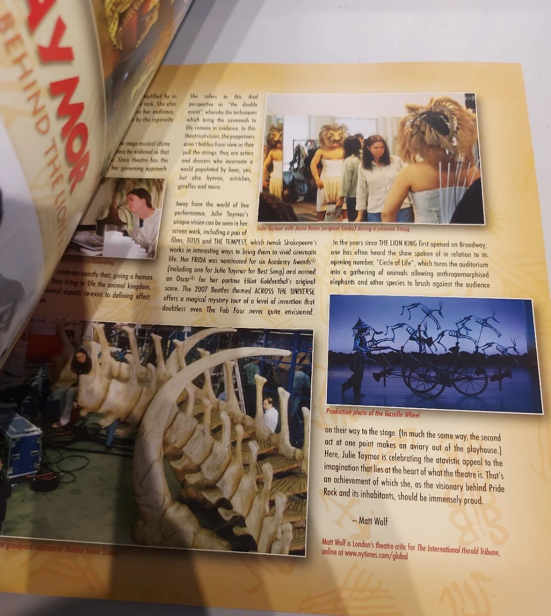 Disney's The Lion King Broadway Playbill Program book - photo 4