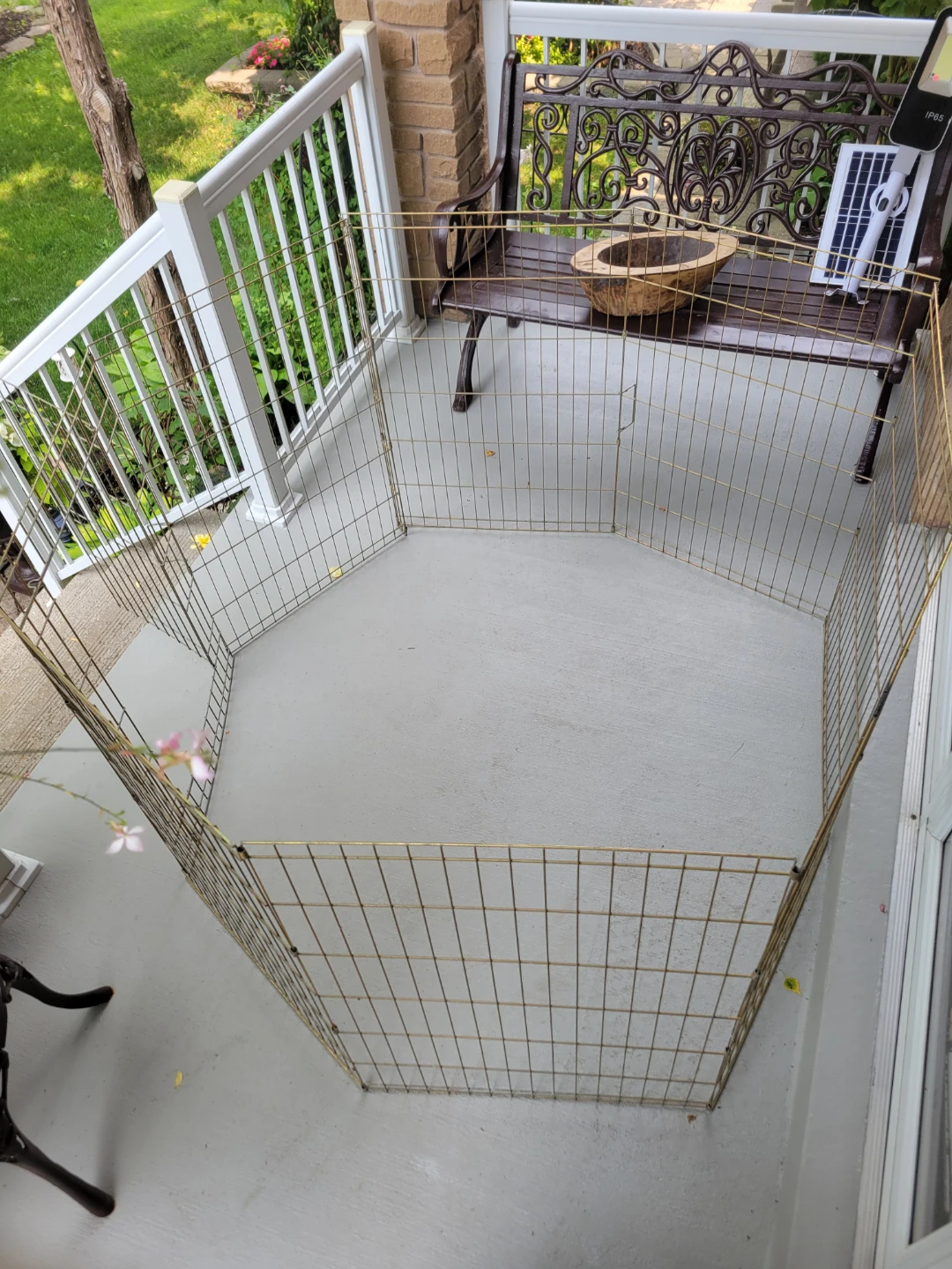 Gold Metal Pet Playpen / Exercise Pen 8 panels  24x36" - photo 3