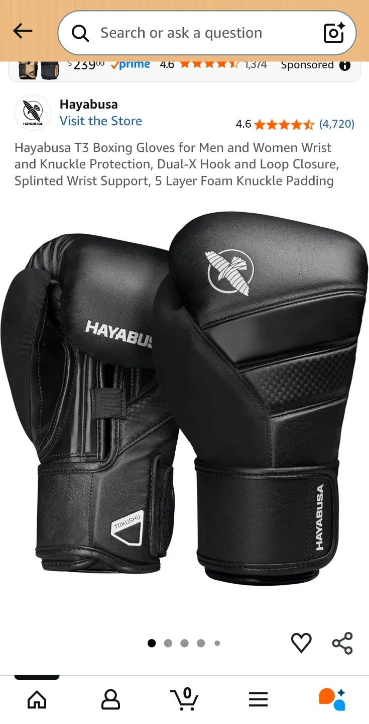 New Hayabusa T3 Boxing Gloves