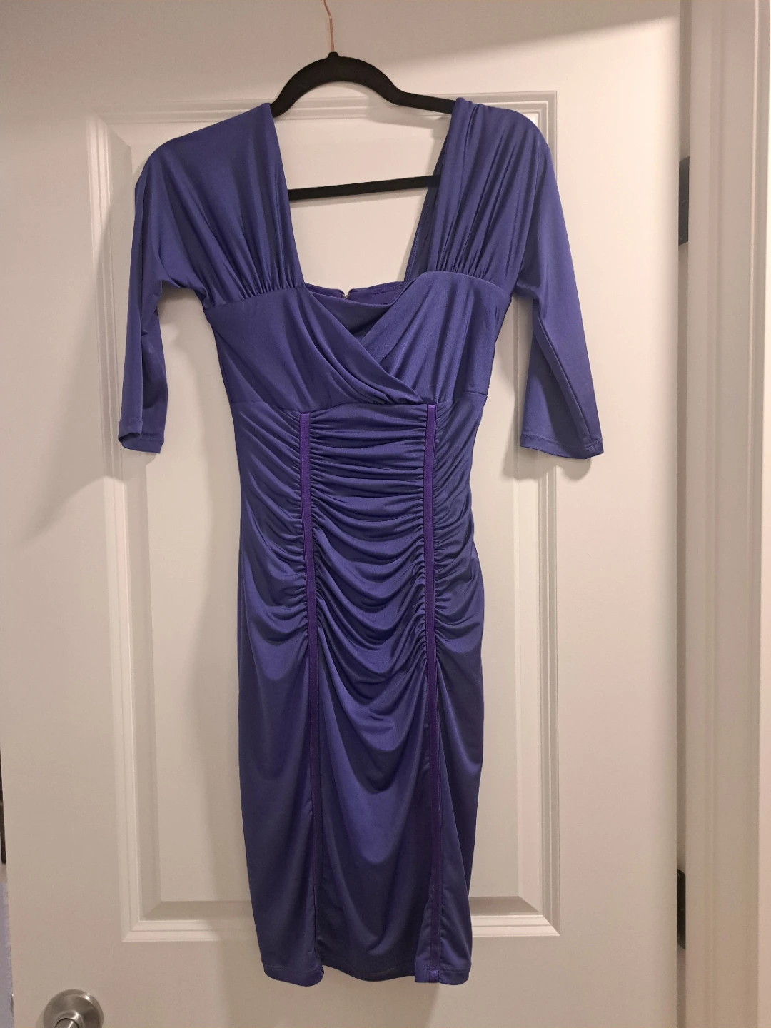 Le Château Ruched Purple Dress - photo 3