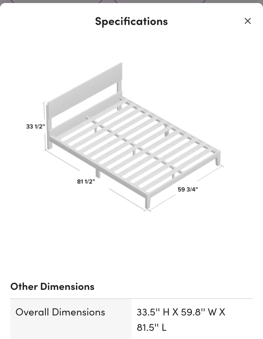 QUEEN Wooden bed frame and Sealy mattress - photo 4