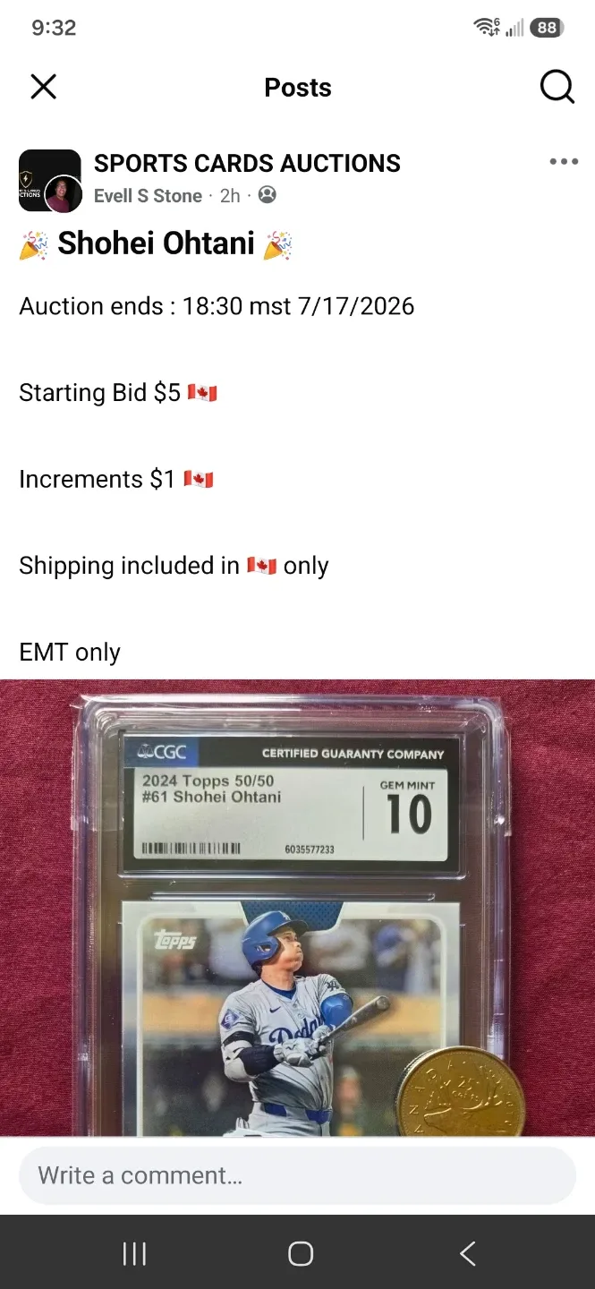 2024 Topps #61 Shohei Ohtani GEM MINT 10 Baseball Card - photo 2