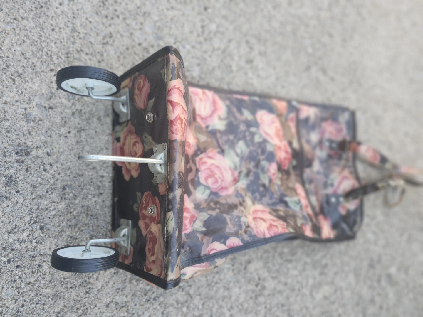 Floral Rolling Shopping Bag