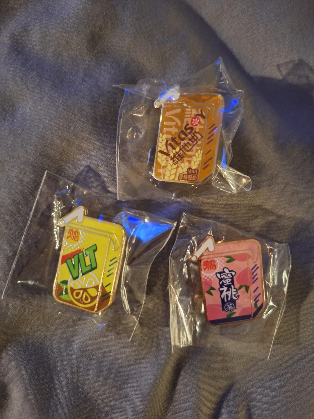 Vitasoy VLT Enamel Pin Set Brand New