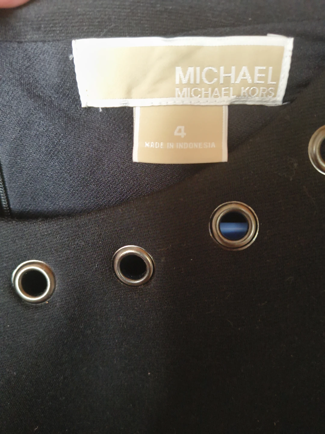 Michael Kors Black Eyelet Dress Size 4 - photo 3