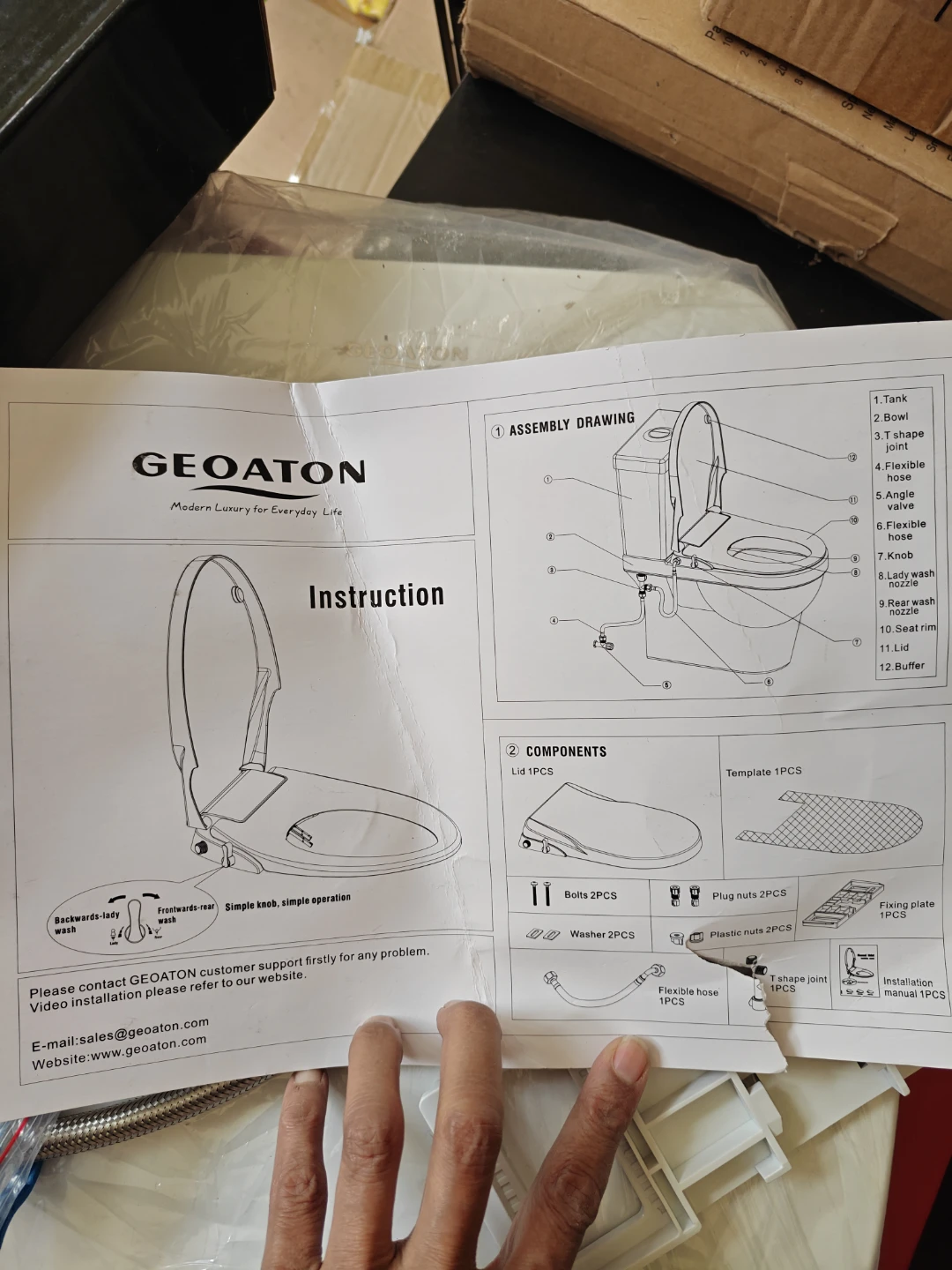 GEOATON bidet Toilet Seat - photo 3