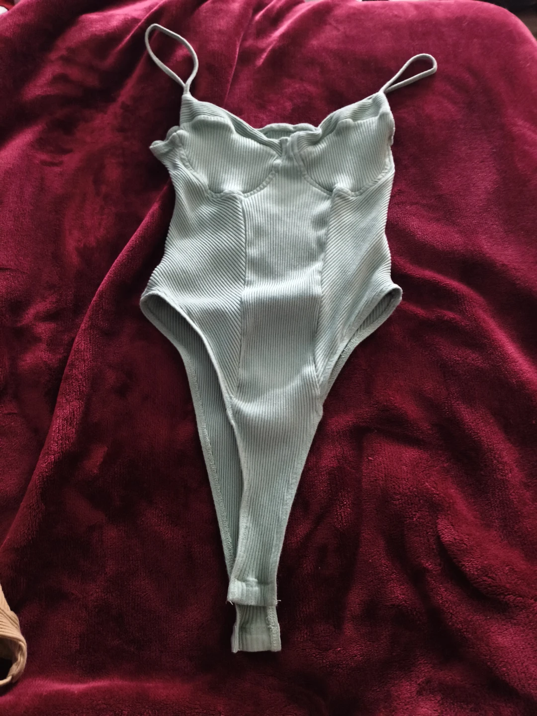 Ribbed Thong Bodysuit - photo 2