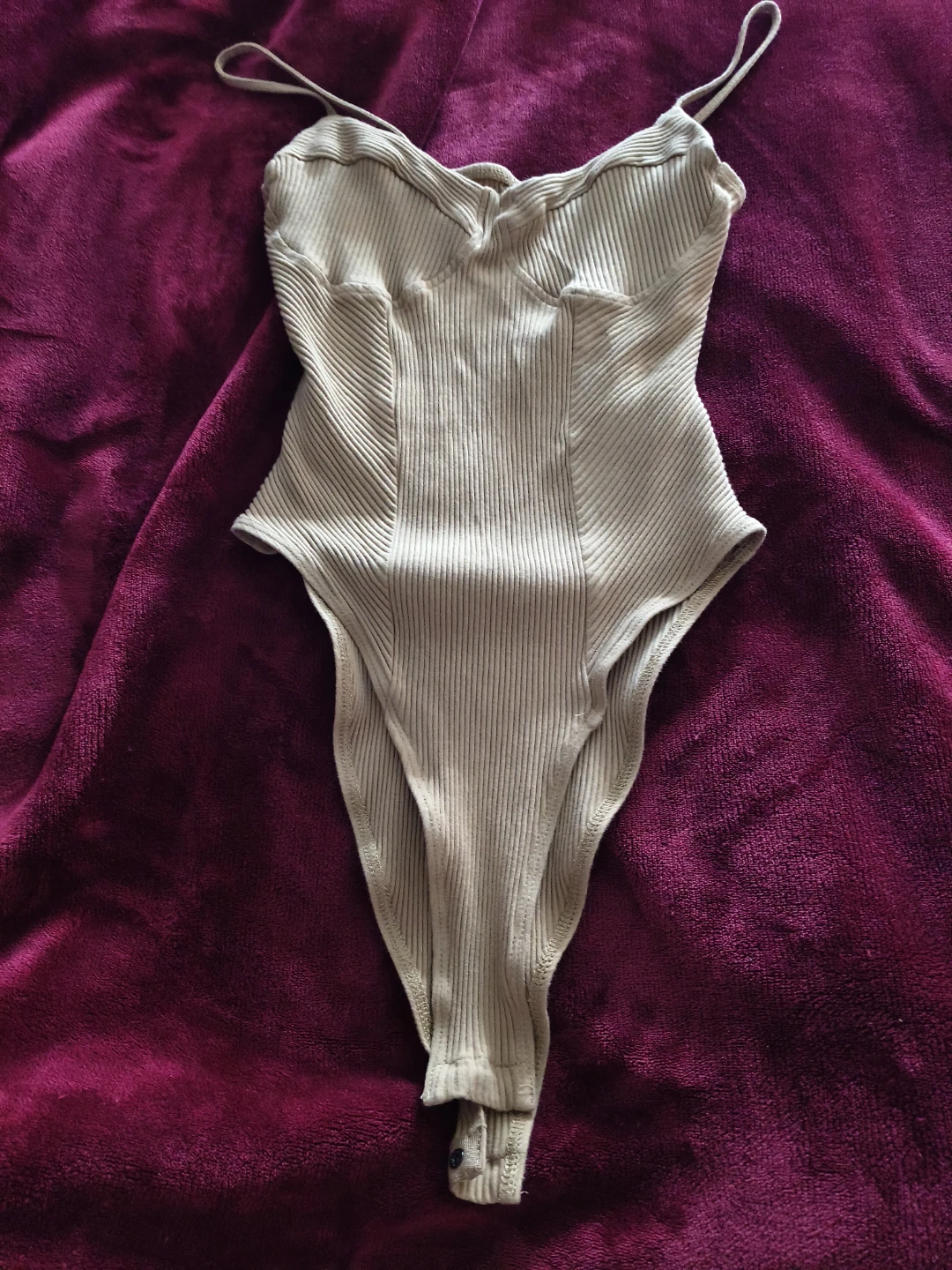 Ribbed Thong Bodysuit - photo 4