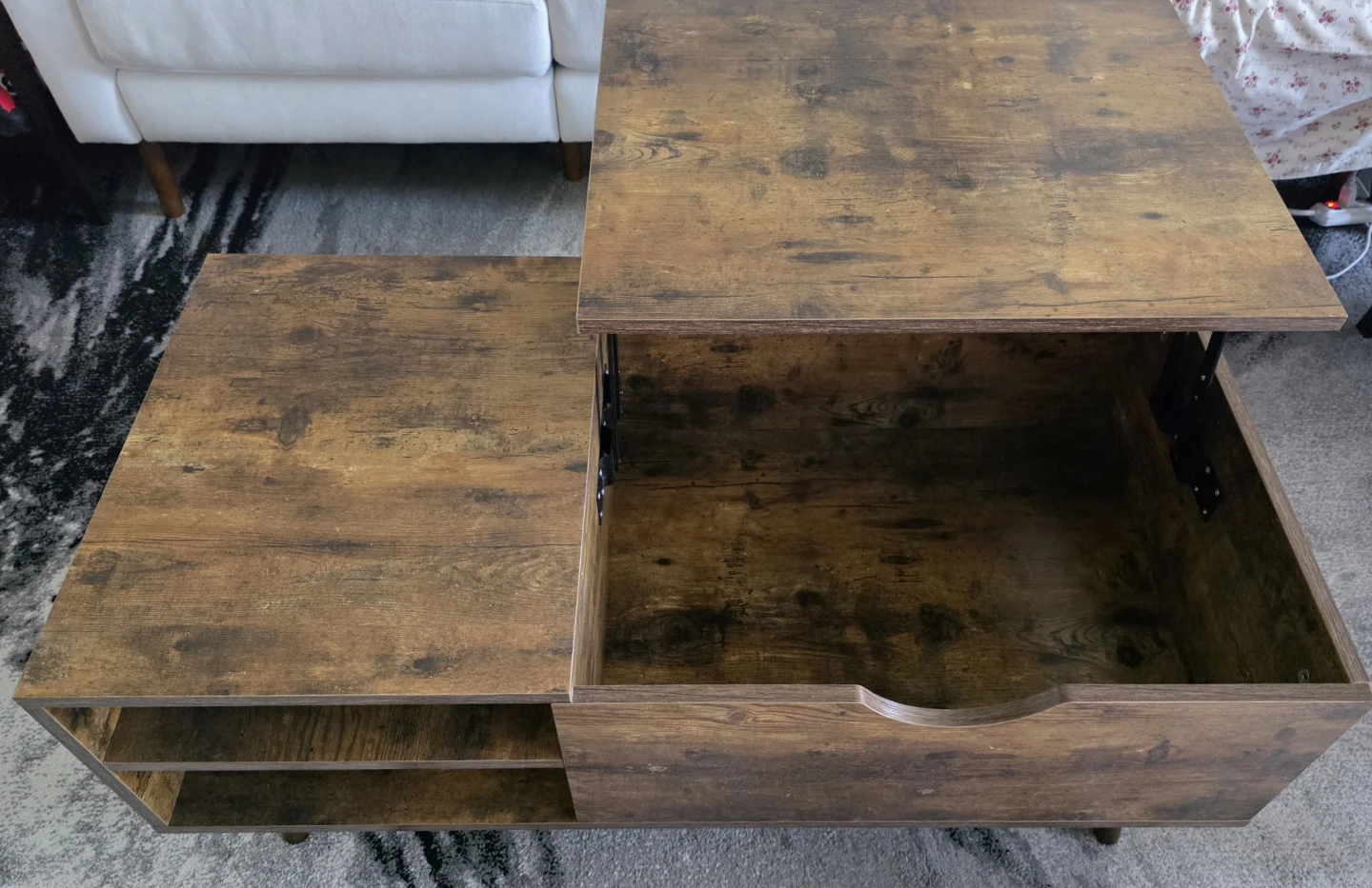 Lift Top Coffee Table with Storage - photo 5