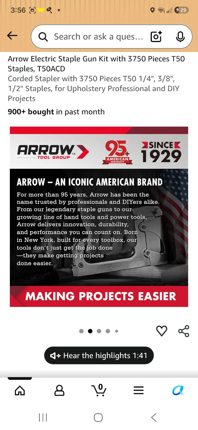 Arrow Electric Staple Gun Kit with T50 Staples - photo 2