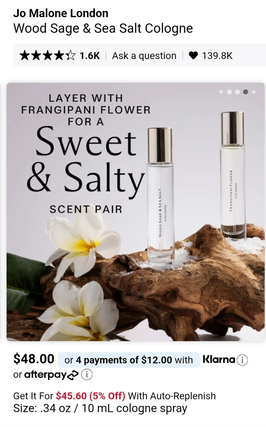 Jo Malone London Wood Sage & Sea Salt Travel - photo 3