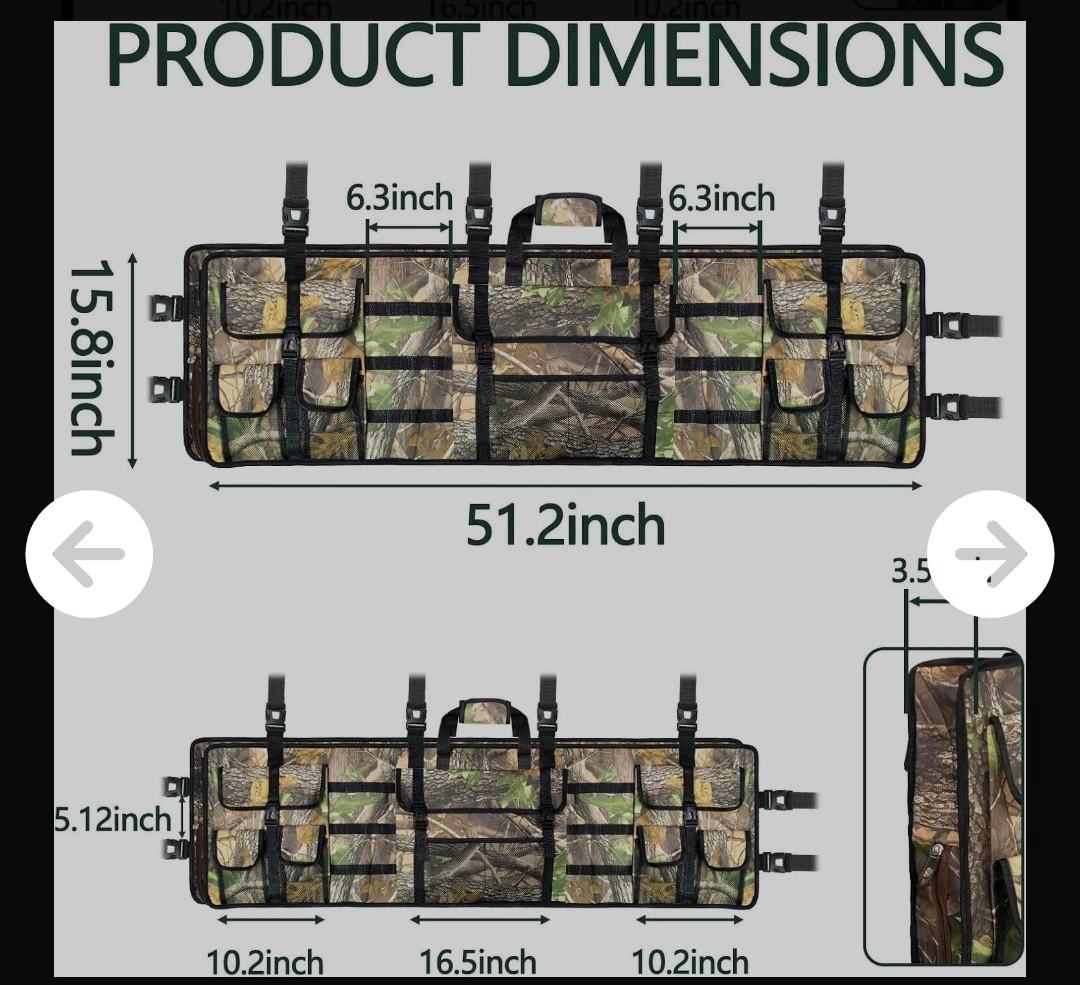 Camouflage truck/ UTV rifle  and ammo storage