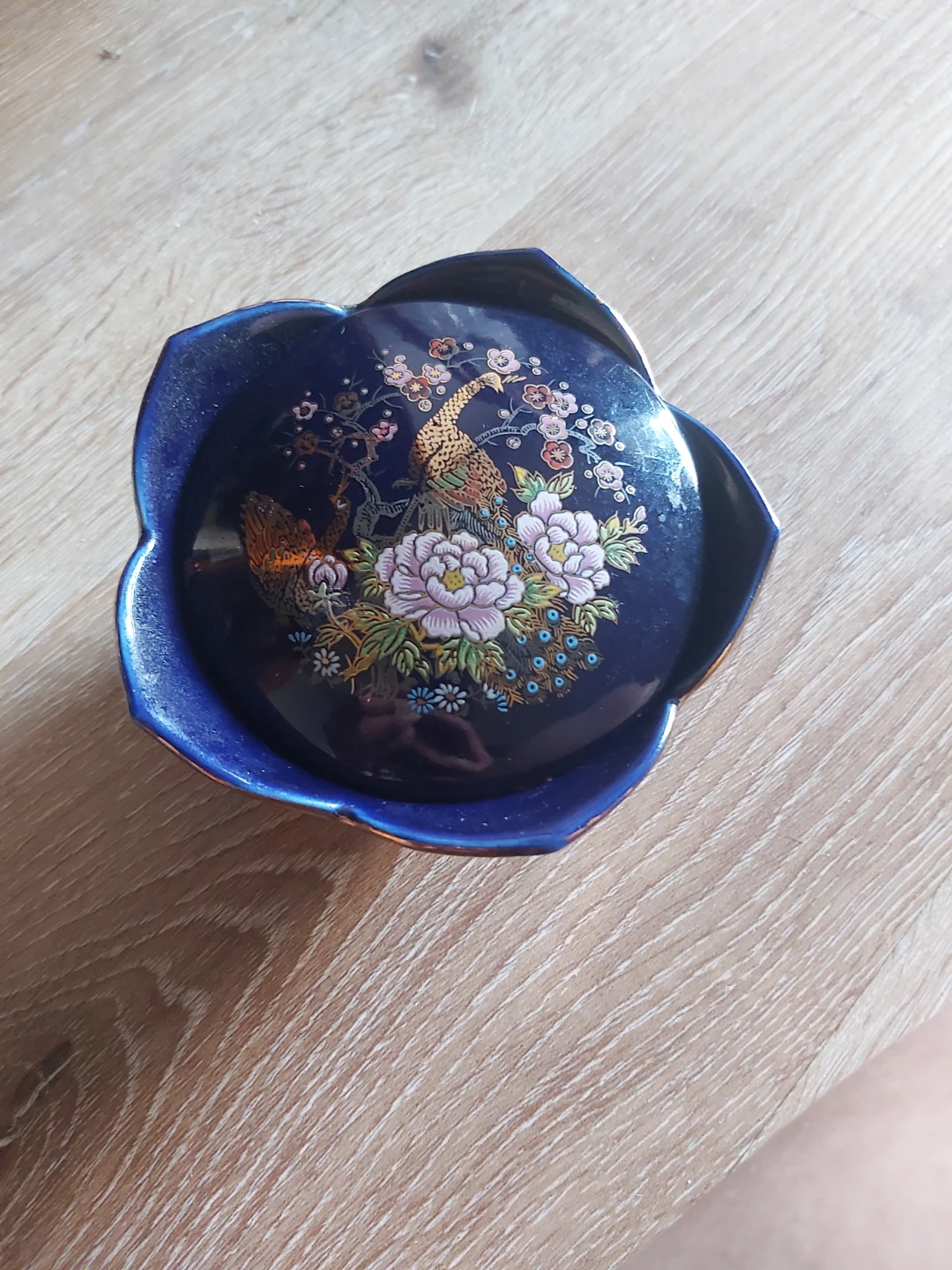Decorative Trinket Bowl with Peacock Design - photo 2