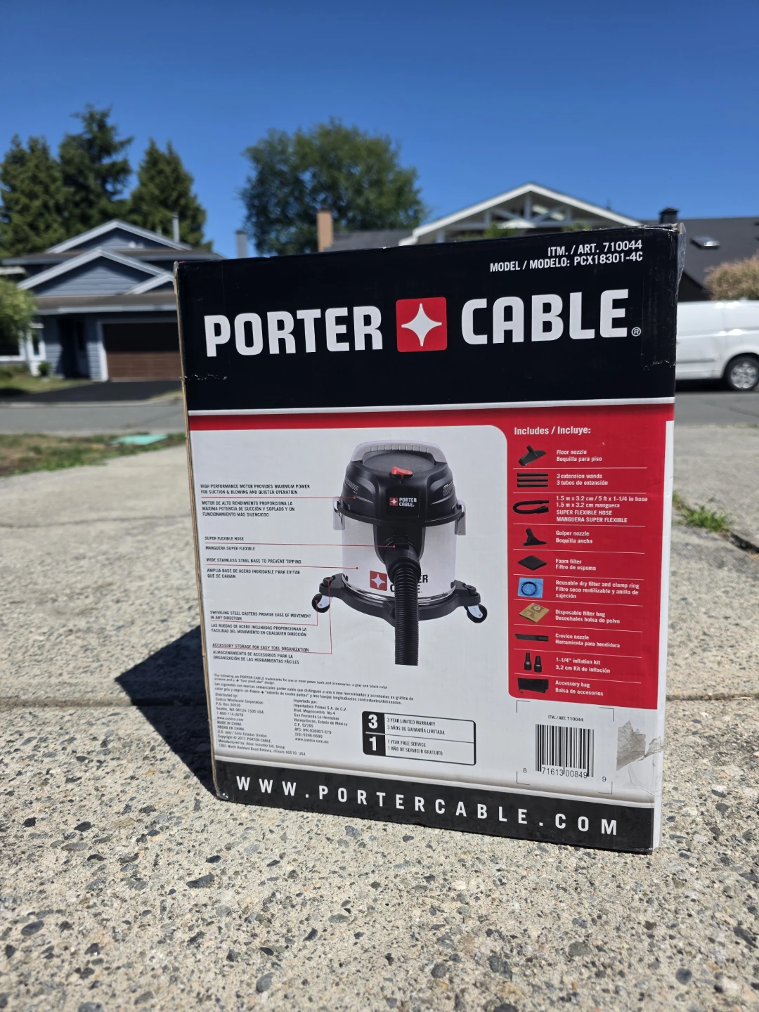 Porter Cable 4 Gallon Stainless Steel Wet/Dry Vacuum - photo 2