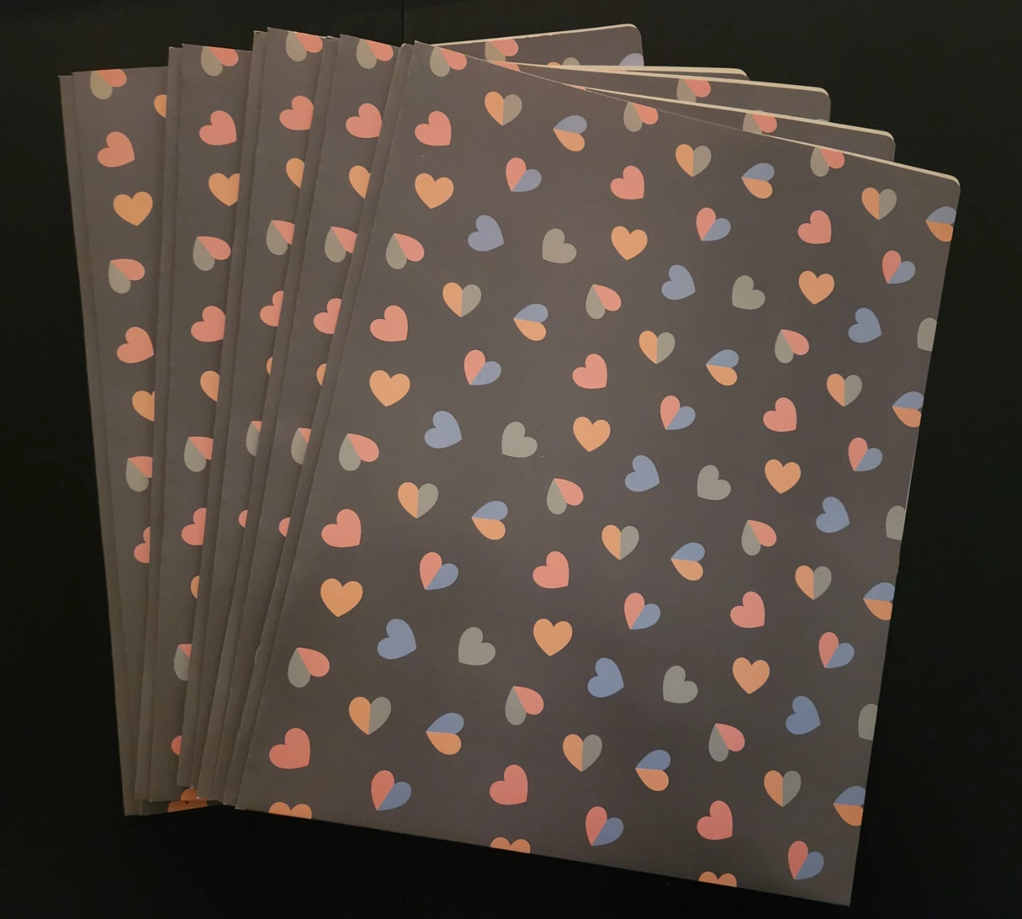3 hole folder for school (set of 5)