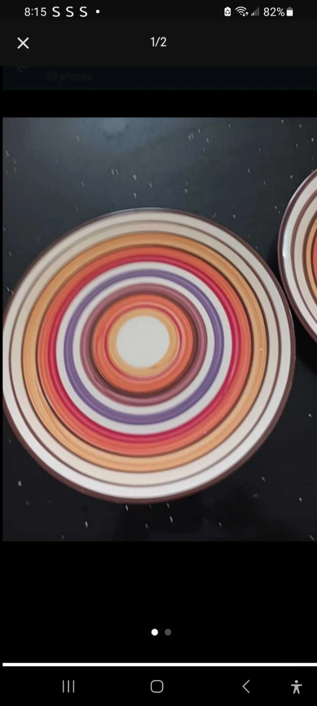 Concentric Ring Salad Plates