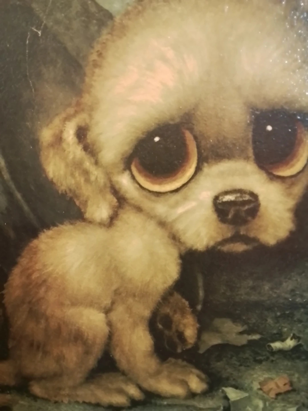 Vintage 1960s "Pity Puppy" Big Eyes Art - photo 2