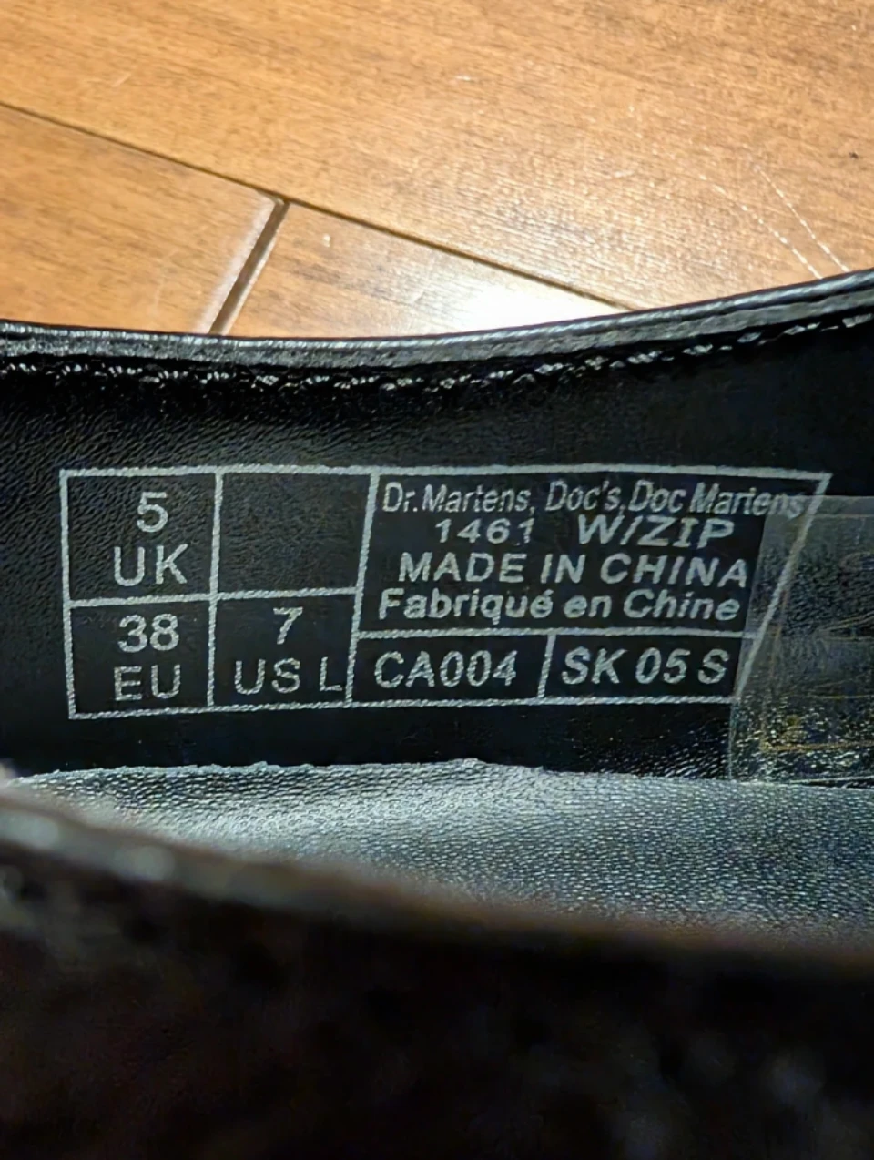 Dr. Martens 1461 w/ Zipper Black Leather Shoes - photo 4