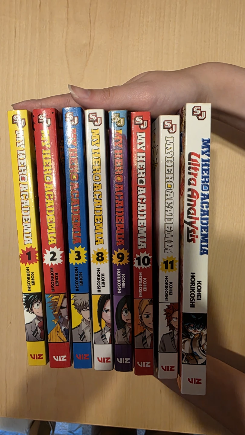My Hero Academia Manga Volumes 1-3, 8-11 + Ultra Analysis