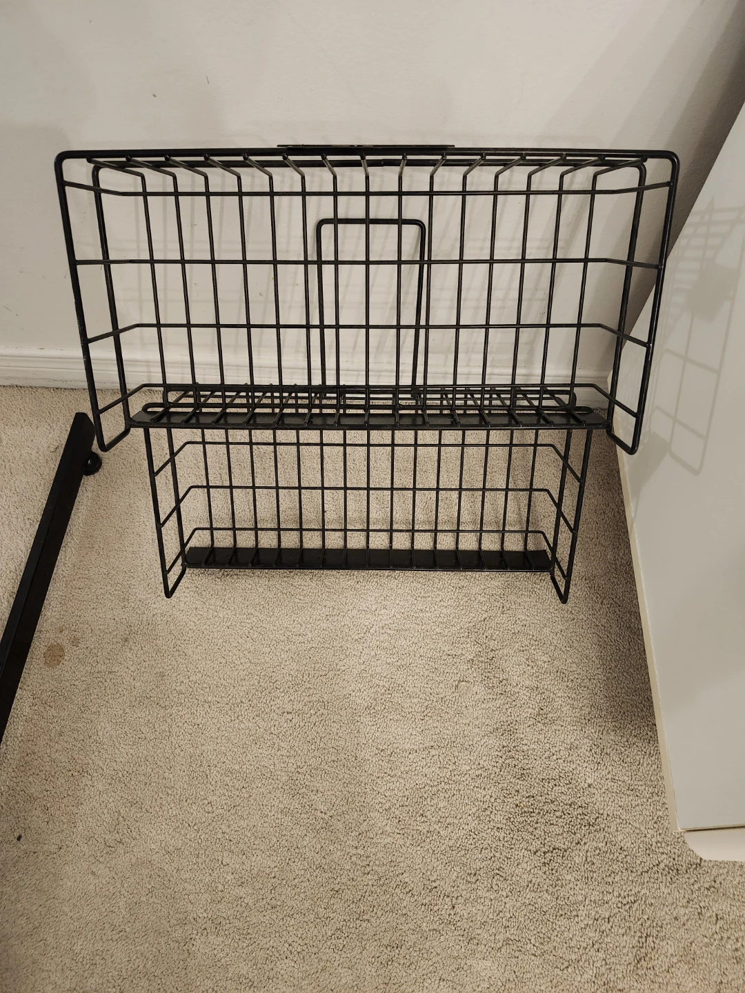 Black Metal Grid Display Panel with Baskets - photo 5