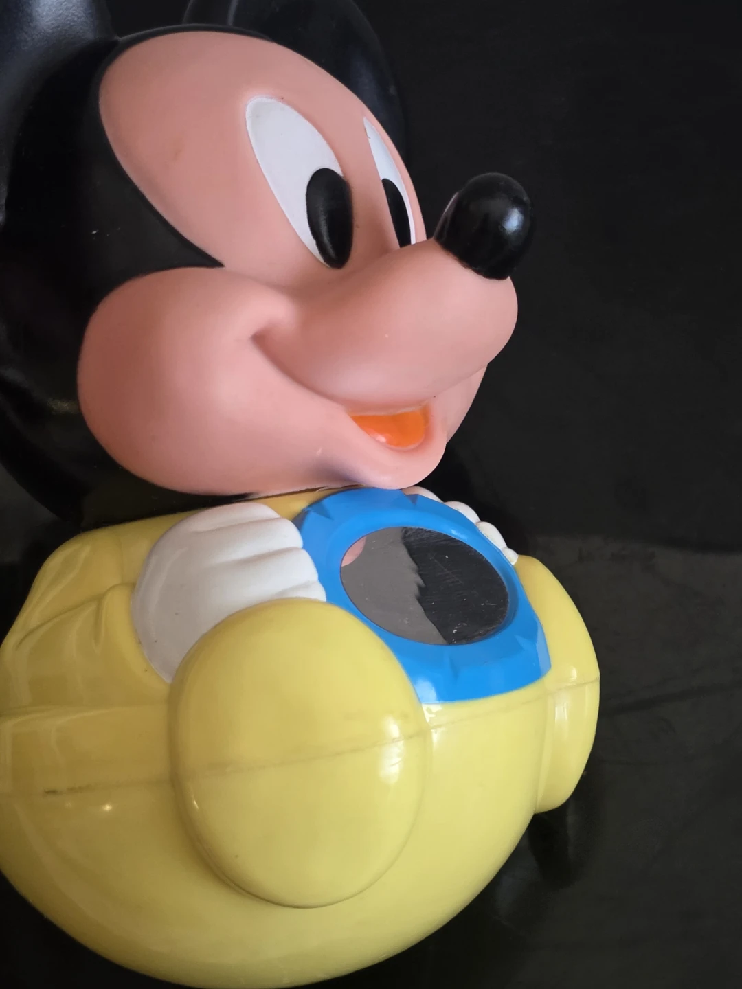 Vintage 1984 Mickey Mouse roly poly Plastic Toy - photo 2