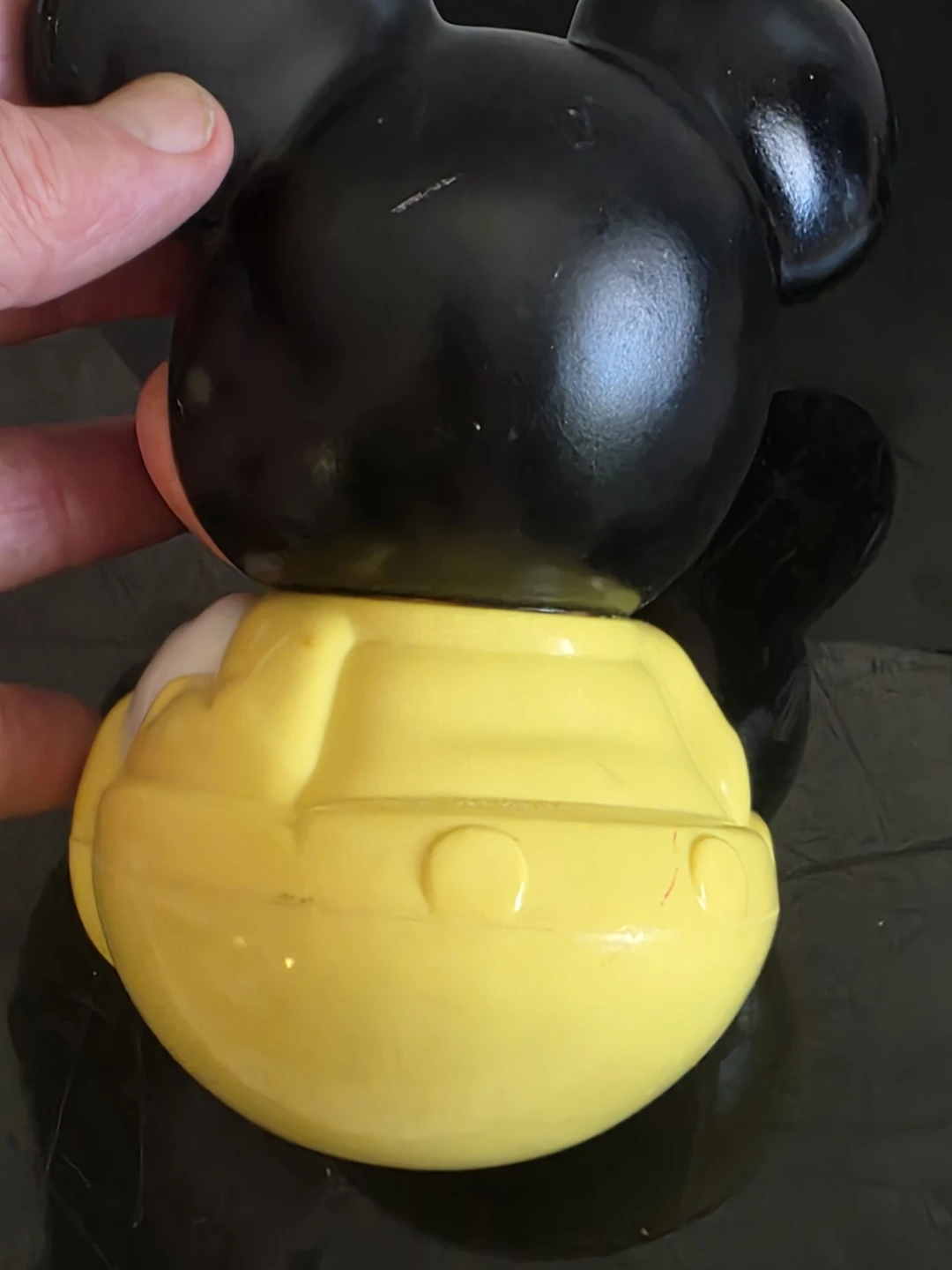 Vintage 1984 Mickey Mouse roly poly Plastic Toy - photo 5