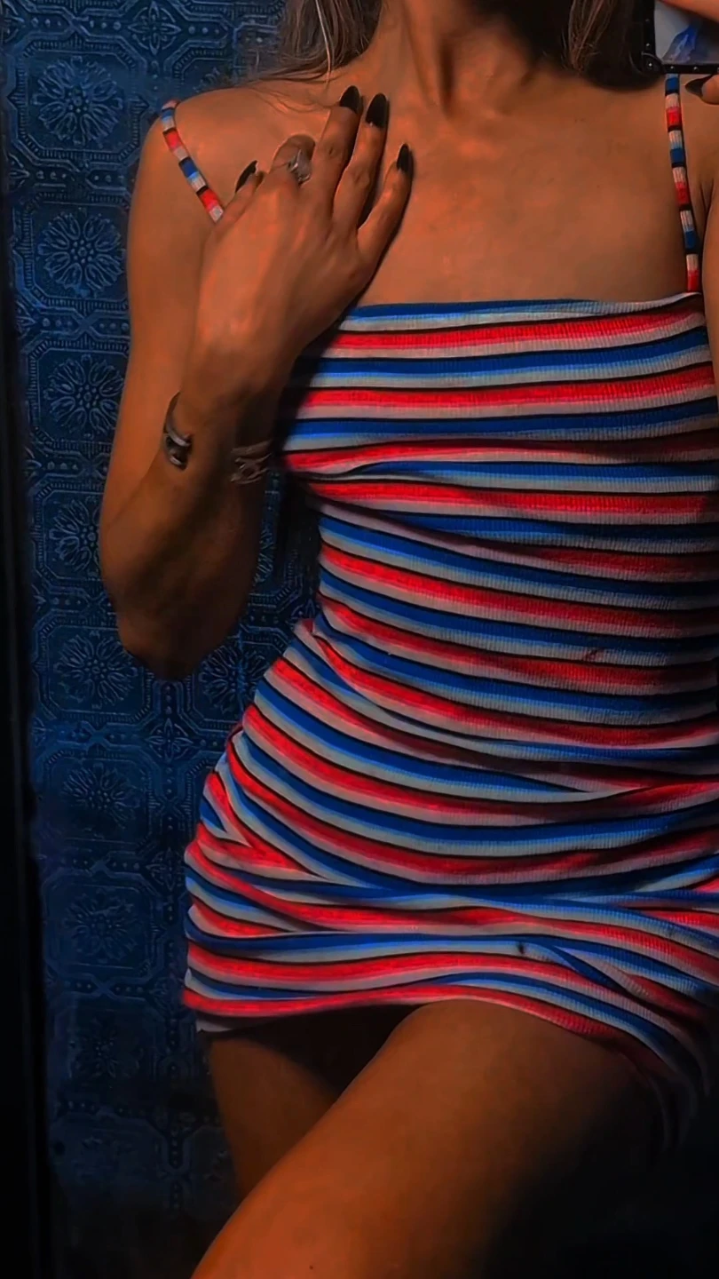 striped dress
