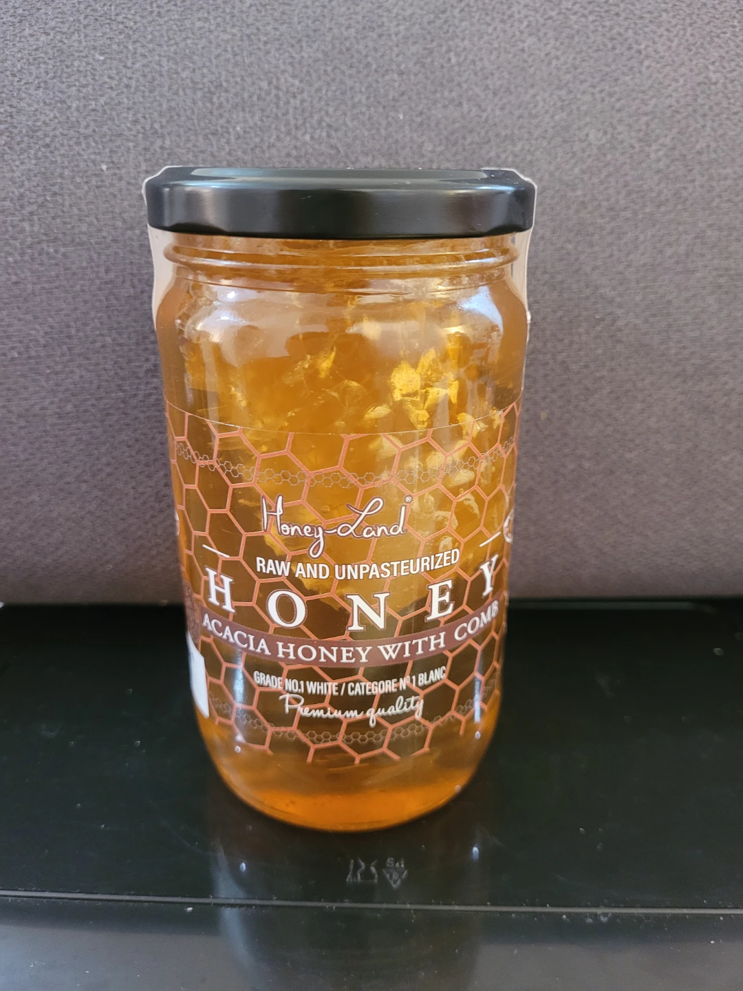 Honey Land Raw Acacia Honey with Comb