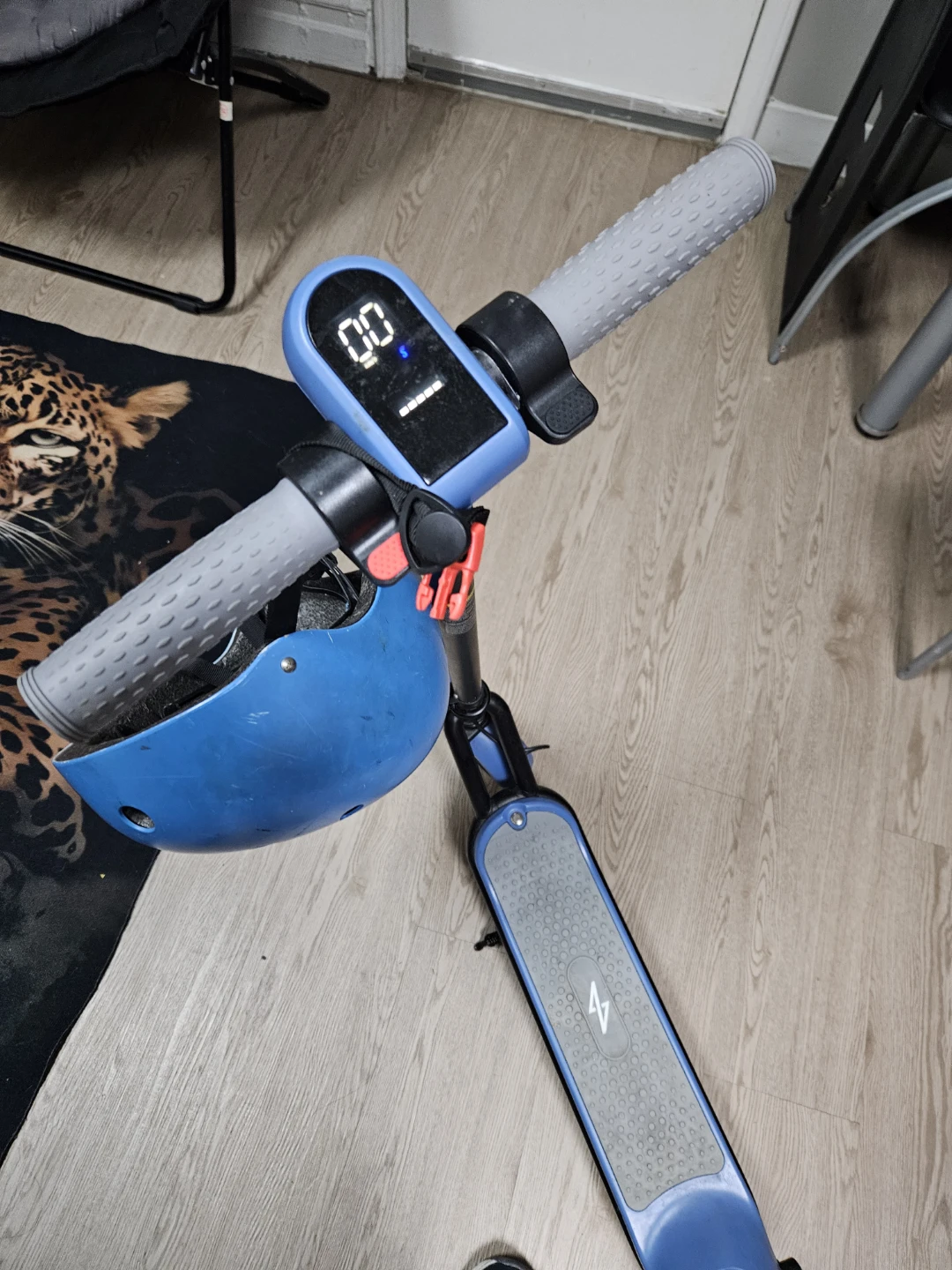 Blue Electric Scooter