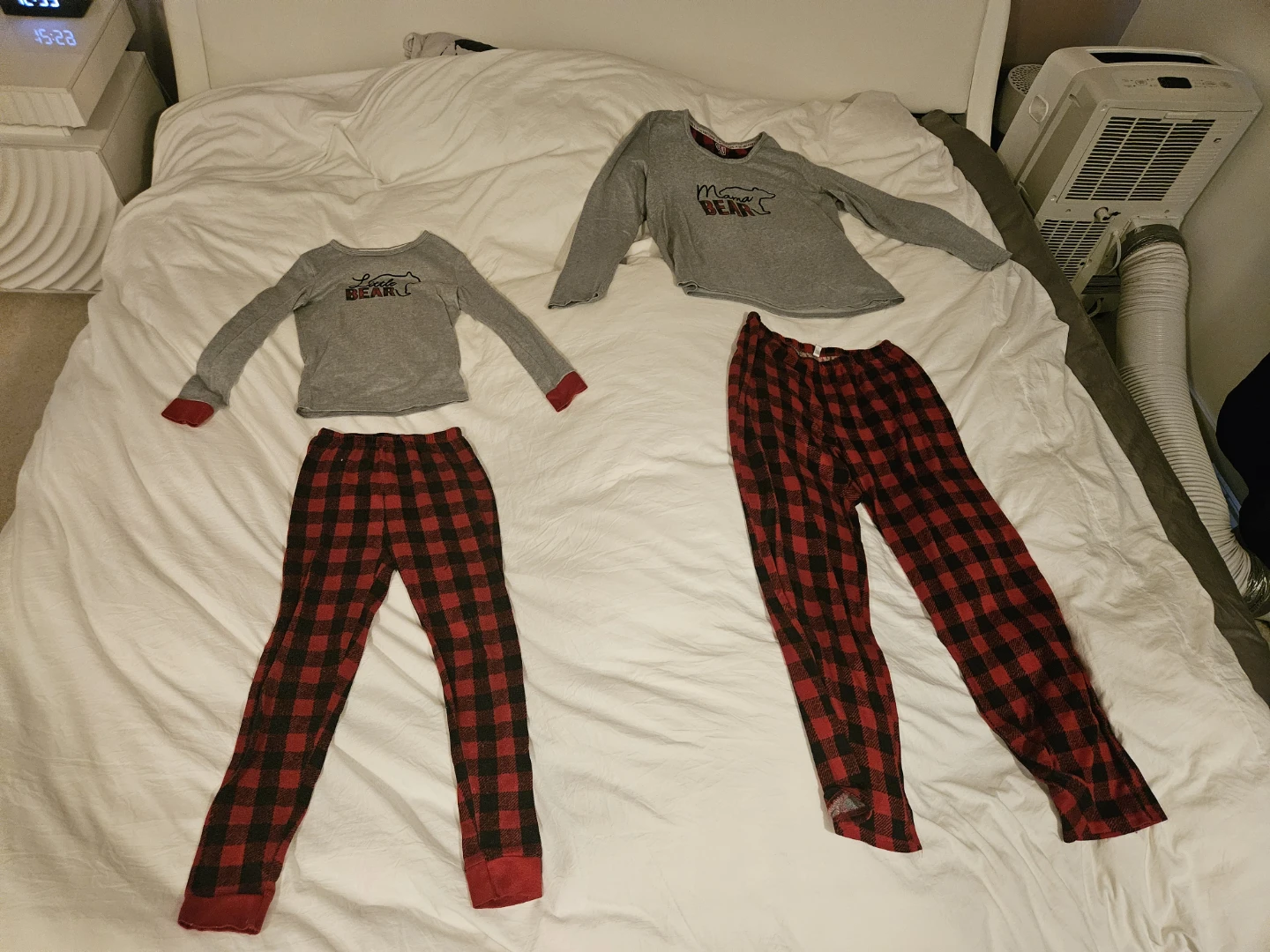 Matching Family Pajamas Set - Red Plaid & Bear