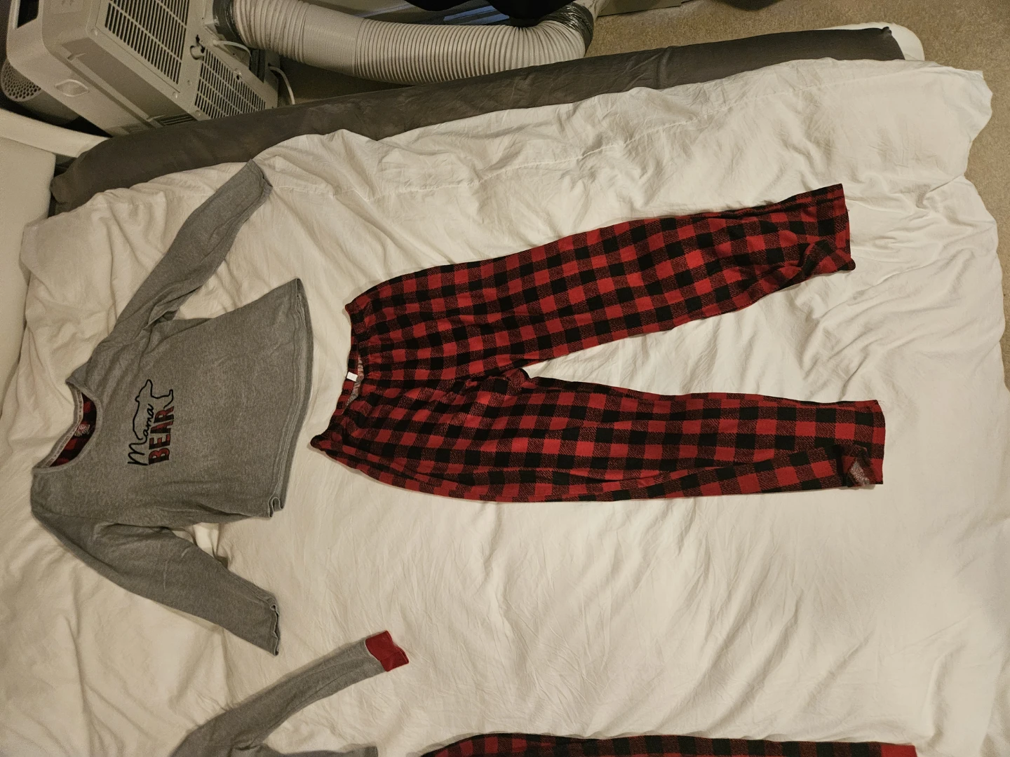 Matching Family Pajamas Set - Red Plaid & Bear - photo 2