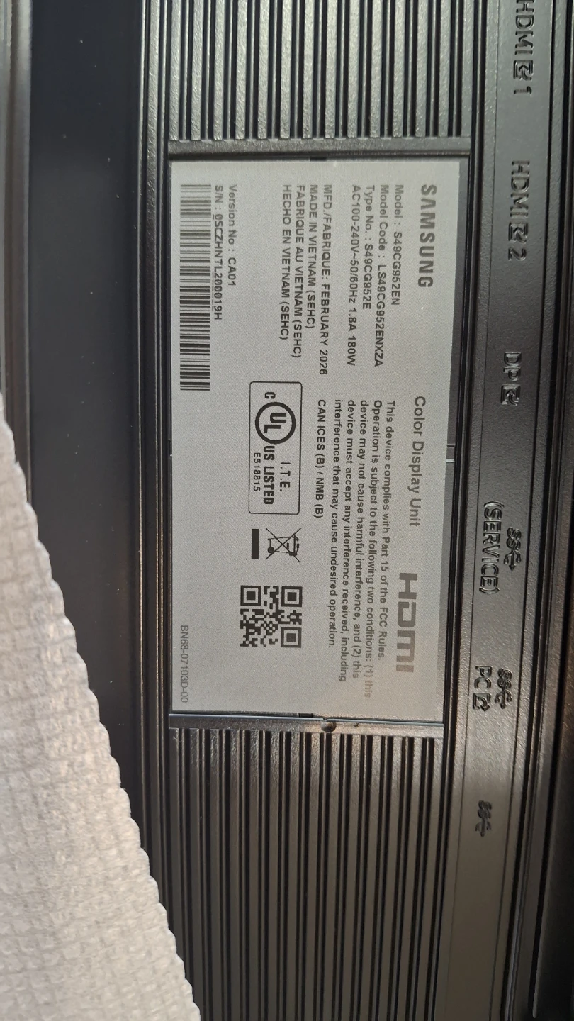 Samsung Odyssey G9 49" Curved Gaming Monitor (Brand New) - photo 3