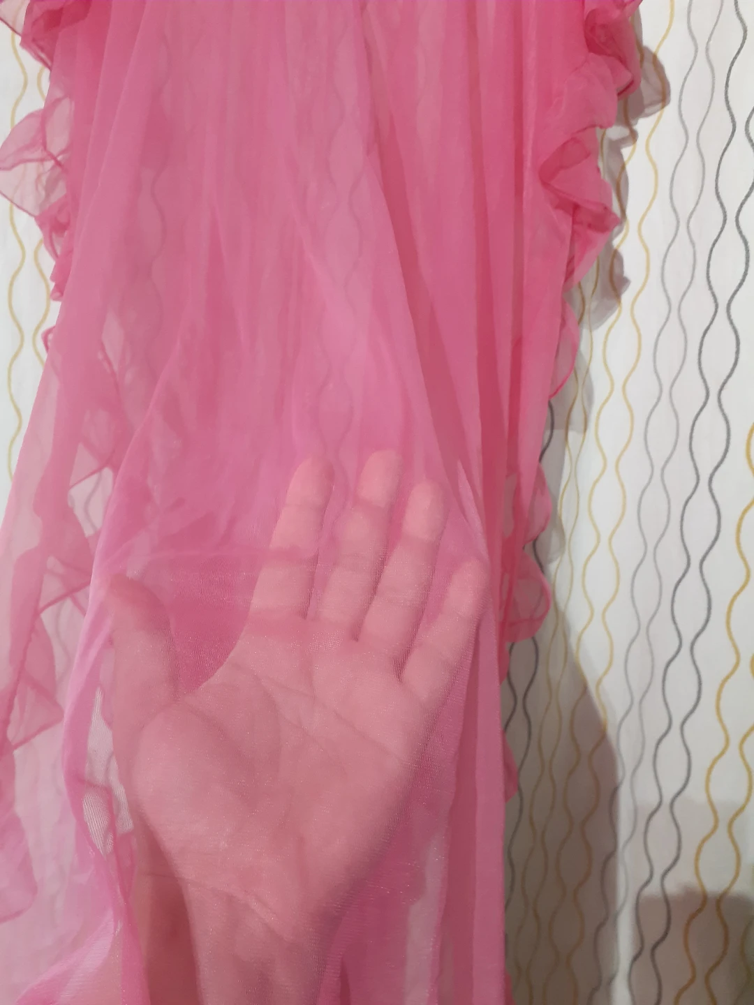 Pink Sheer Ruffled Nightgown - photo 3