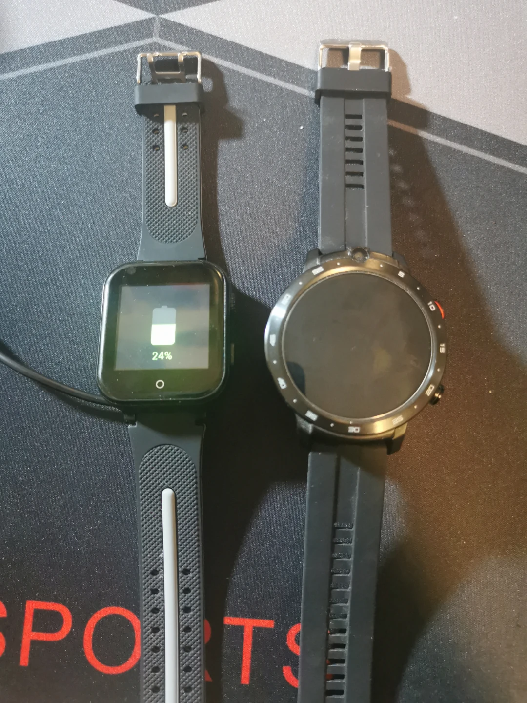 Two Smartwatches - One Square, One Round