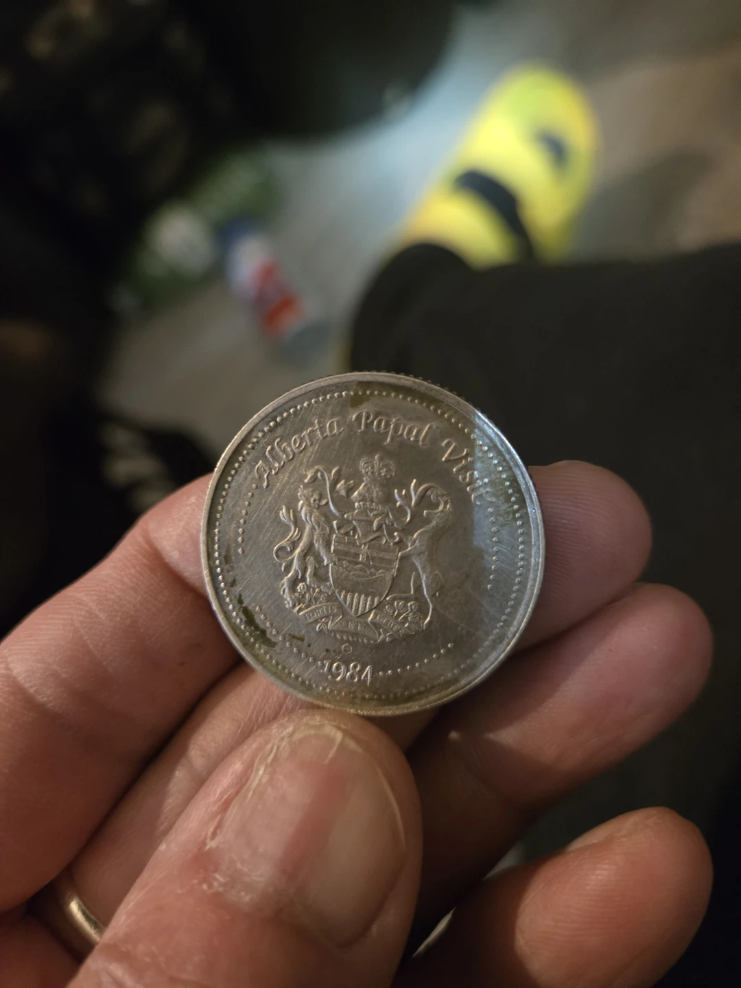 Pope John Paul II Papal Visit Coin 1984 - photo 2