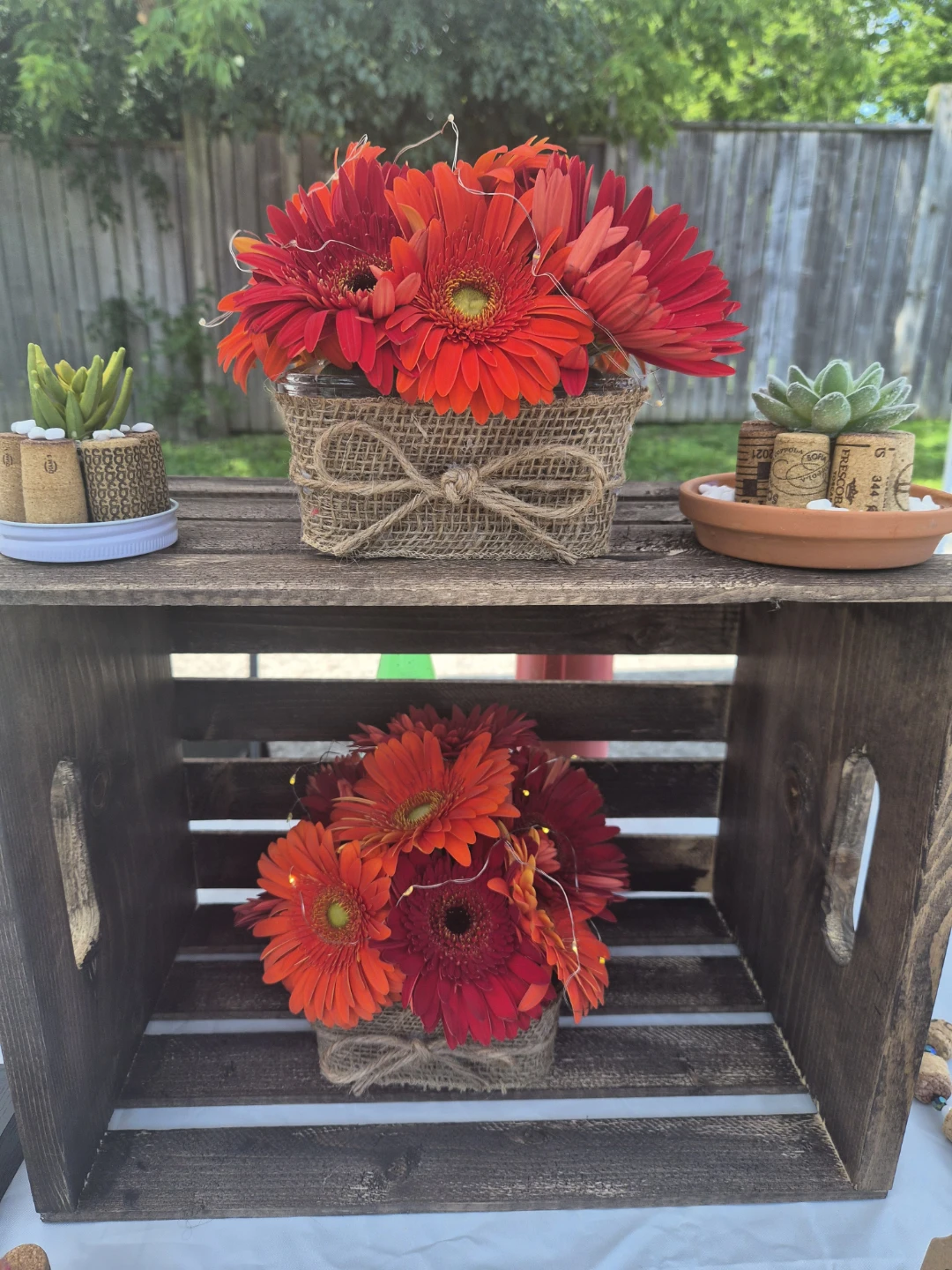 Fresh floral centerpiece